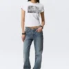 Boxy Printed Short-Sleeved T-Shirt – White – Misty Face Boxy Printed Short-Sleeved T-Shirt – White – Misty Face