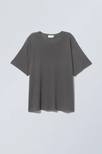 Boxy Relaxed T-Shirt – Dark Grey