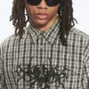 Boxy Short-Sleeved Graphic Shirt – Checked Green – Spyder Boxy Short-Sleeved Graphic Shirt – Checked Green – Spyder