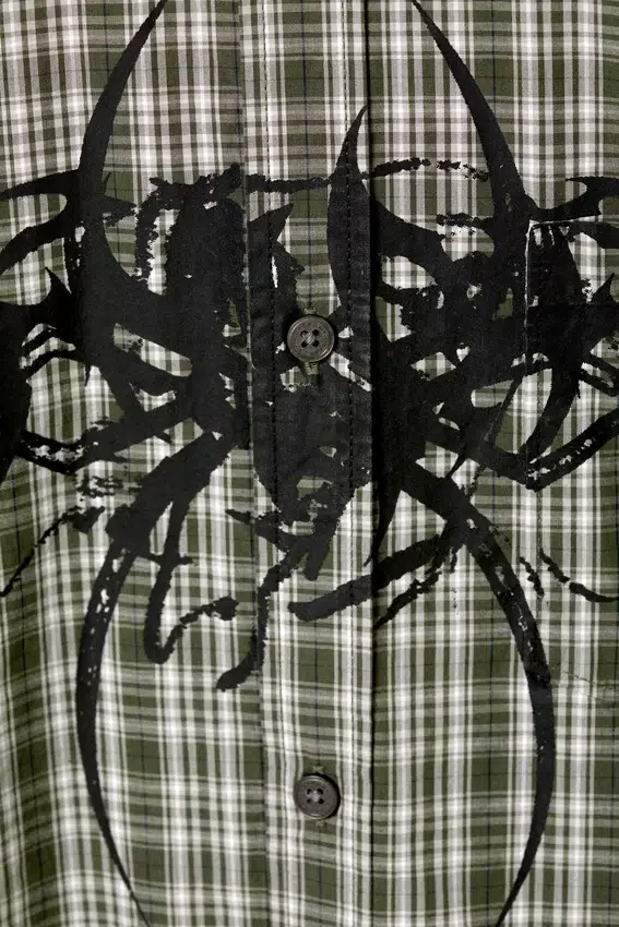 Boxy Short-Sleeved Graphic Shirt – Checked Green – Spyder Boxy Short-Sleeved Graphic Shirt – Checked Green – Spyder