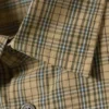 Boxy Short-Sleeved Shirt – Checked Beige Boxy Short-Sleeved Shirt – Checked Beige