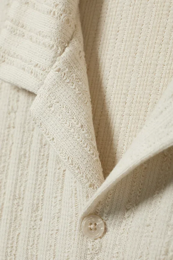 Boxy Structure Resort Shirt – Dusty Beige Boxy Structure Resort Shirt – Dusty Beige