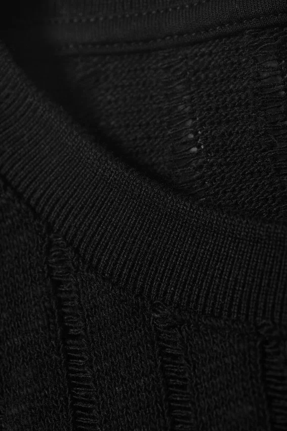 Boxy Structured Cotton Tank Top – Black Boxy Structured Cotton Tank Top – Black