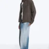 Boxy Structured Shirt – Checked Dark Brown Boxy Structured Shirt – Checked Dark Brown