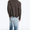 Boxy Structured Shirt – Checked Dark Brown Boxy Structured Shirt – Checked Dark Brown