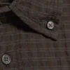Boxy Structured Shirt – Checked Dark Brown Boxy Structured Shirt – Checked Dark Brown