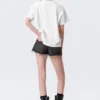 Boxy Studded Graphic T-Shirt – White – Gothic Face Print Boxy Studded Graphic T-Shirt – White – Gothic Face Print