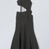Braided Cut-Out Maxi Dress – Dark Grey Braided Cut-Out Maxi Dress – Dark Grey