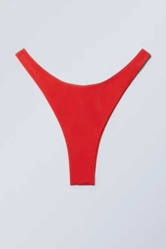 Brazilian Mini Bikini Bottom – Bright Red