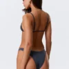Brazilian Mini Bikini Bottom – Dark Blue