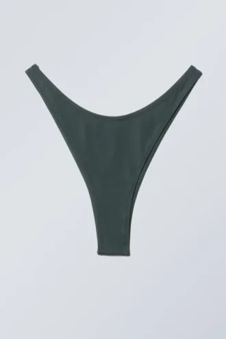 Brazilian Mini Bikini Bottom – Dark Green