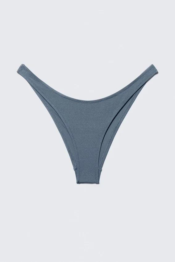 Brazilian Mini Bikini Bottom – Dusty Blue – Shimmer Brazilian Mini Bikini Bottom – Dusty Blue – Shimmer