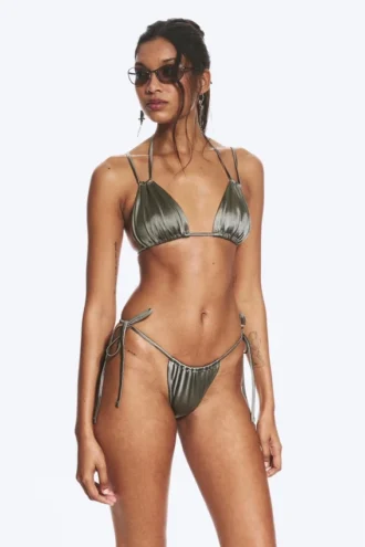 Brazilian Tie Bikini Bottom – Dusty Grey