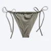 Brazilian Tie Bikini Bottom – Dusty Grey Brazilian Tie Bikini Bottom – Dusty Grey