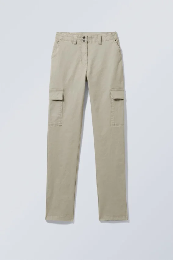Brenda Slim Cargo Trousers – Beige Brenda Slim Cargo Trousers – Beige