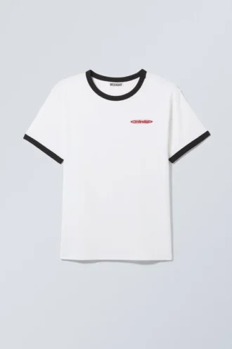 Buck Graphic Ringer T-Shirt – White – Destination Logo
