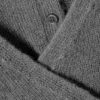 Buttoned Wrap-Effect Wool-Blend Cardigan – Grey Buttoned Wrap-Effect Wool-Blend Cardigan – Grey