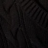 Cable Knit Cotton Vest – Black Cable Knit Cotton Vest – Black