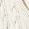 Cable Knit Cotton Vest – White Cable Knit Cotton Vest – White