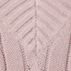 Cable Knit V-Neck Sweater – Dusty Pink Cable Knit V-Neck Sweater – Dusty Pink