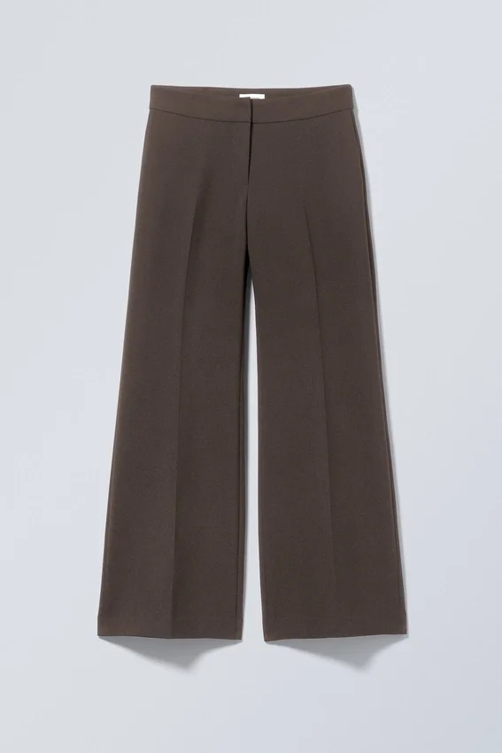 Cami Flared Tailored Trousers – Dark Brown Cami Flared Tailored Trousers – Dark Brown