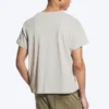 Cap-Sleeved Boxy Cotton T-Shirt – Light Dusty Mole Cap-Sleeved Boxy Cotton T-Shirt – Light Dusty Mole