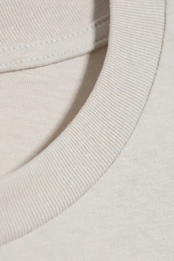 Cap-Sleeved Boxy Cotton T-Shirt – Light Dusty Mole Cap-Sleeved Boxy Cotton T-Shirt – Light Dusty Mole