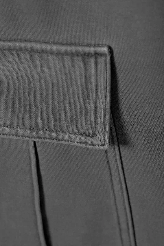 Cargo Jersey Trousers – Washed Black Cargo Jersey Trousers – Washed Black