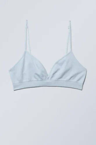 Cat Soft Seamless Triangle Bra – Light Blue