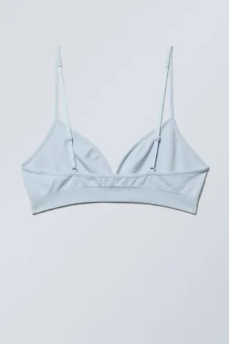 Cat Soft Seamless Triangle Bra – Light Blue