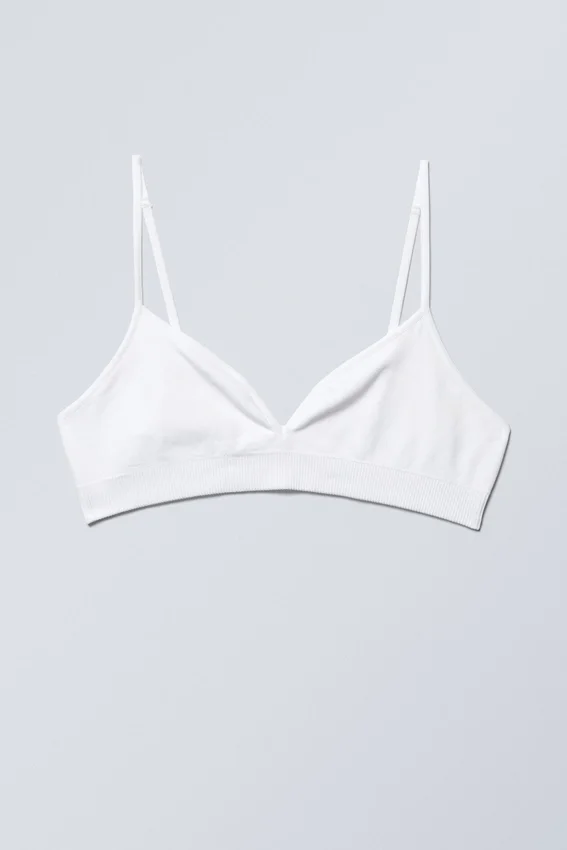 Cat Soft Seamless Triangle Bra – White Cat Soft Seamless Triangle Bra – White