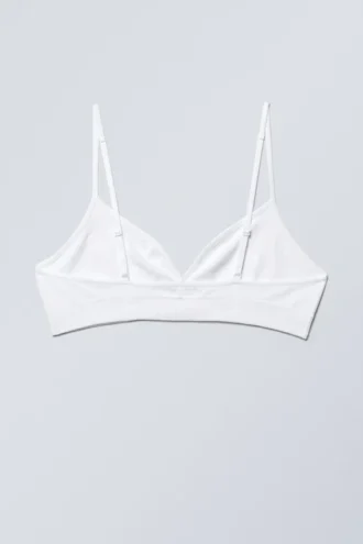 Cat Soft Seamless Triangle Bra – White