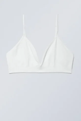 Cat Soft Triangle Bra – White
