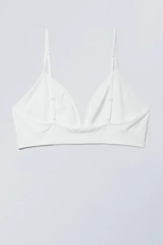 Cat Soft Triangle Bra – White