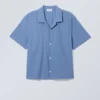 Charlie Short Sleeve Shirt – Medium Blue Charlie Short Sleeve Shirt – Medium Blue