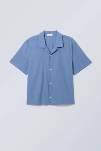 Charlie Short Sleeve Shirt – Medium Blue