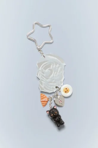 Charm Keychain – Silver – Skull | Cheap Monday Gb Charm Keychain – Silver – Skull | Cheap Monday Gb