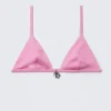 Charm Triangle Bikini Top – Light Pink Charm Triangle Bikini Top – Light Pink