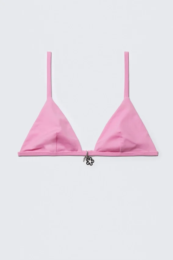 Charm Triangle Bikini Top – Light Pink Charm Triangle Bikini Top – Light Pink