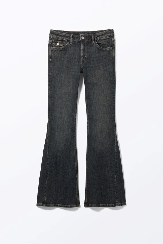 Cheri Low Waist Flared Jeans – Desert Blue Cheri Low Waist Flared Jeans – Desert Blue
