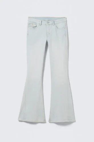 Cheri Low Waist Flared Jeans – Sky Blue – Light Blue Cheri Low Waist Flared Jeans – Sky Blue – Light Blue