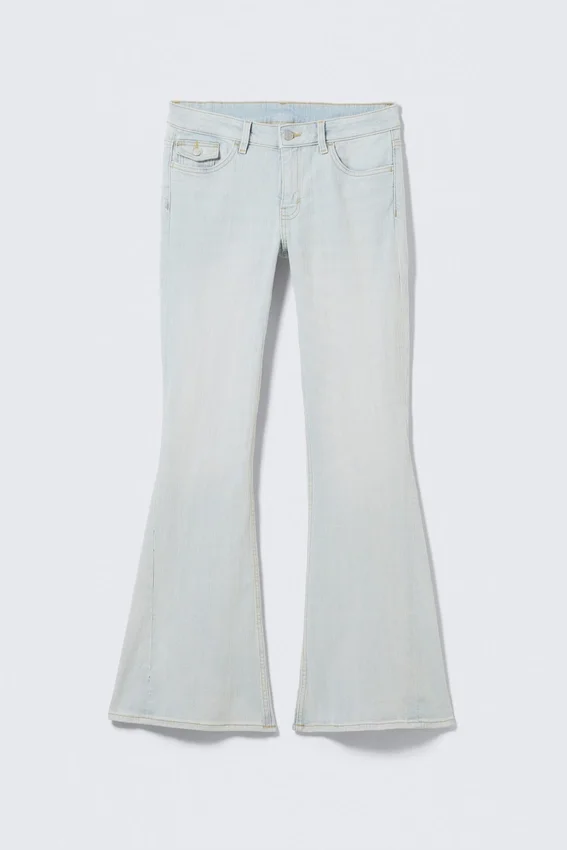Cheri Low Waist Flared Jeans – Sky Blue – Light Blue Cheri Low Waist Flared Jeans – Sky Blue – Light Blue