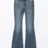 Cheri Low Waist Flared Jeans – Sunset Blue Cheri Low Waist Flared Jeans – Sunset Blue