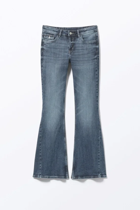 Cheri Low Waist Flared Jeans – Sunset Blue Cheri Low Waist Flared Jeans – Sunset Blue