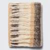 Chunky Fringed Scarf – Striped Beige Chunky Fringed Scarf – Striped Beige