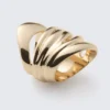 Chunky Organic Sculptural Ring – Golden Chunky Organic Sculptural Ring – Golden