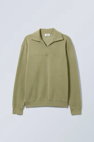 Clark Polo Sweatshirt – Khaki