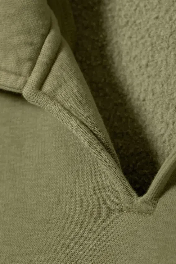 Clark Polo Sweatshirt – Khaki Clark Polo Sweatshirt – Khaki