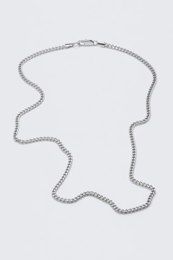 Classic Chain Necklace – Silver-Coloured Classic Chain Necklace – Silver-Coloured