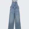 Classic Cotton Denim Dungarees – Fresh Blue – Medium Blue Classic Cotton Denim Dungarees – Fresh Blue – Medium Blue